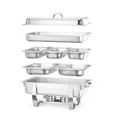 Chafingová sada, HENDI, Kitchen Line, 585x385x(H)315mm | 471050